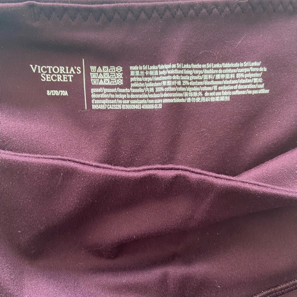 SOLD Victoria Secret Maroon Leggings - Picture 6 of 8